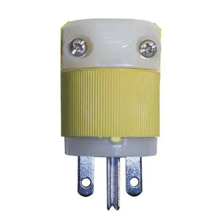 Hubbell Incorporated Hubbell Incorporated HBL56CM66C Straight Blade Plug 6-15P 15 A 250V Yellow — product photo