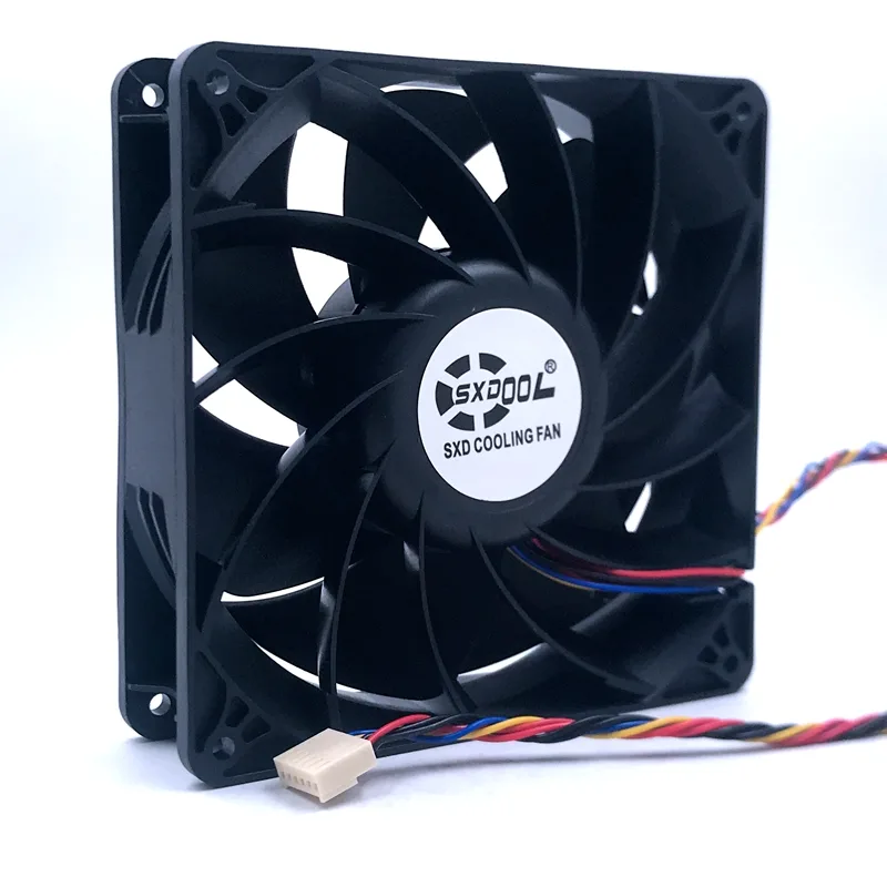 SXDOOL SXDOOL 140mm 38mm 12V 4A 5800RPM 280CFM 65dB case fan — product photo