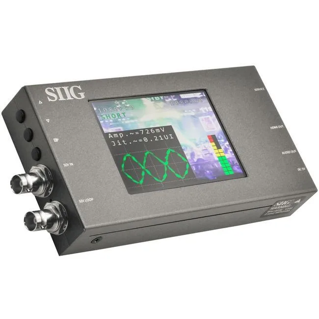SIIG, Inc SIIG, Inc CE-SD0J11-S1 3G-SDI to HDMI media converter with scaler and monitor — product photo