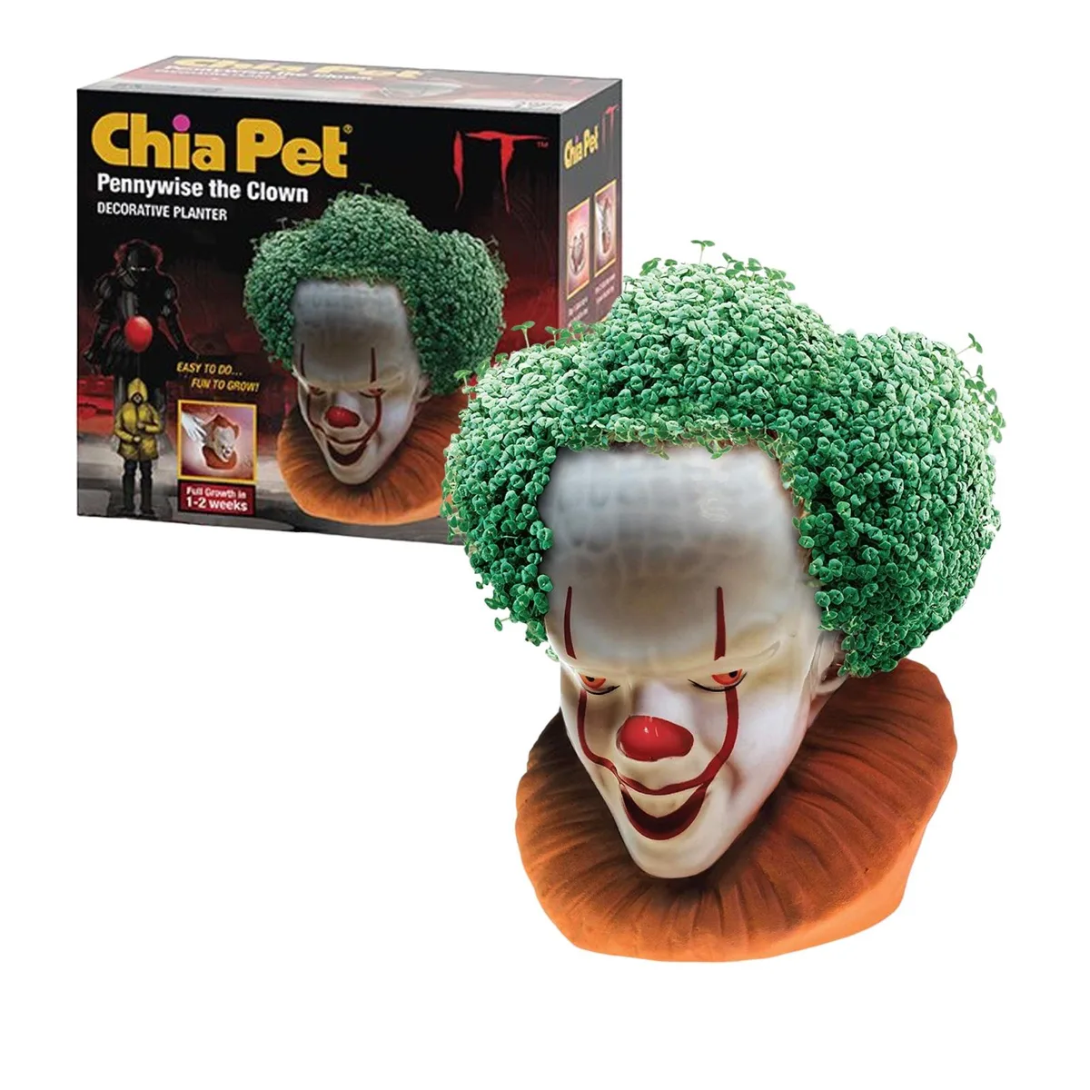 Joseph Enterprises Joseph Enterprises CP423-01 Chia Pet Planter Pennywise the Clown Educational — product photo