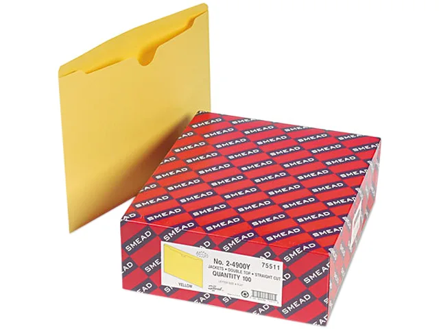 Smead Smead 75511 File Folder, Letter, 11 Point, Fluorescent Orange, 100/Box — product photo