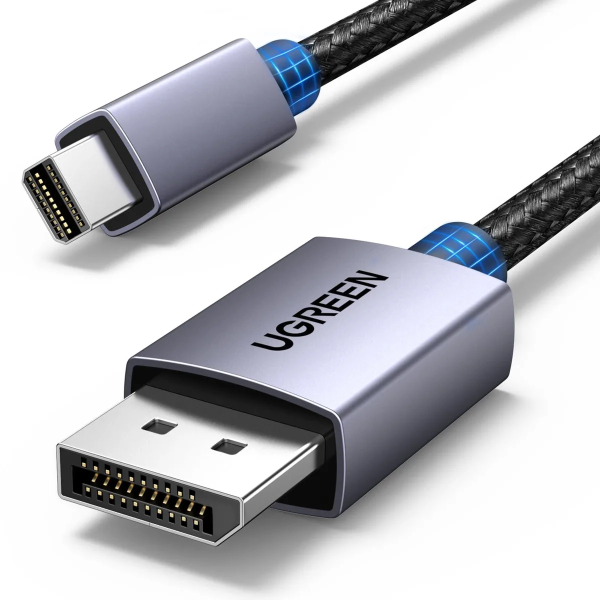  Ugreen Mini DisplayPort cable 8K@60Hz 4K@240Hz 32.4Gbps 6.6FT — product photo