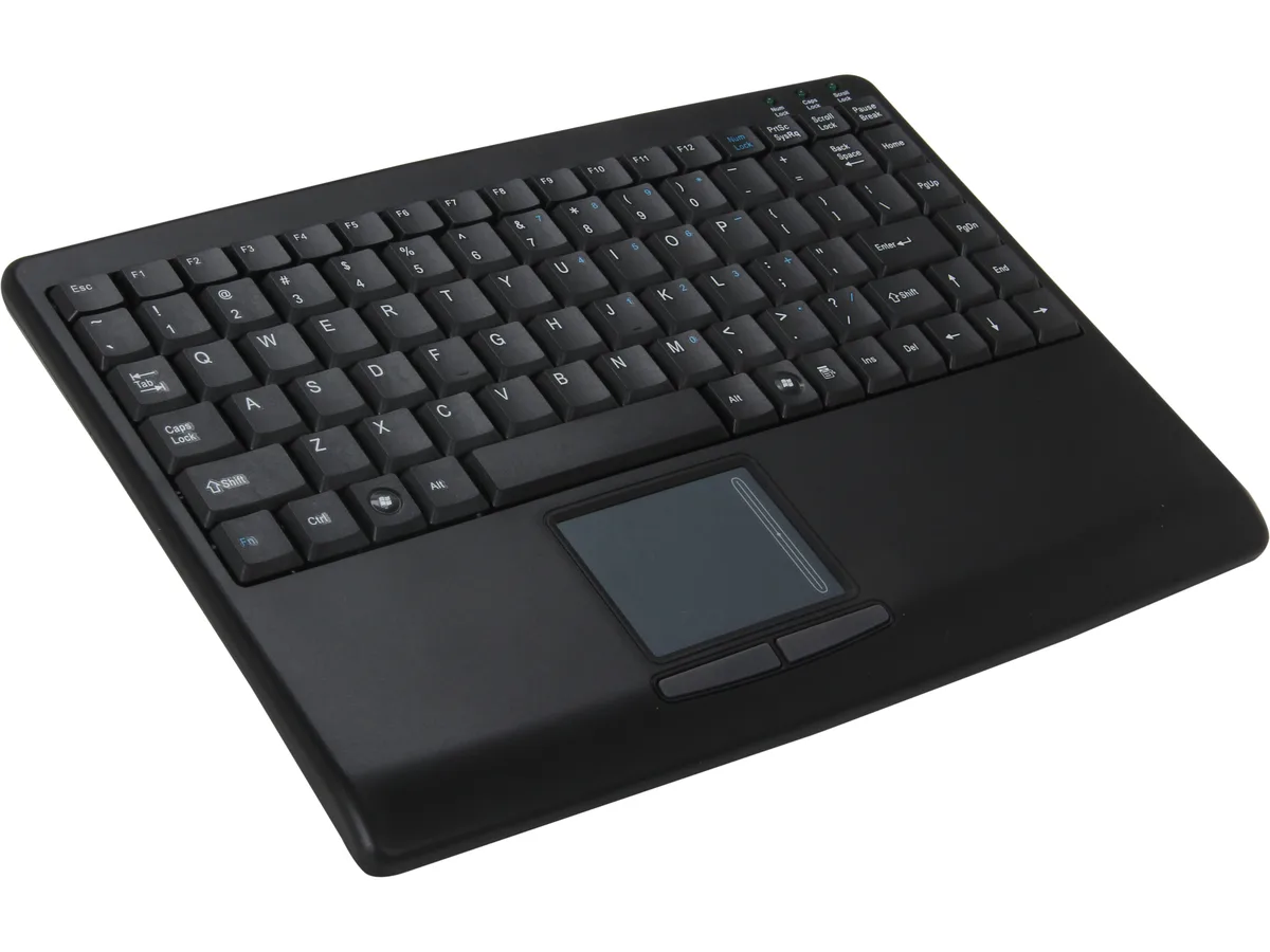 Adesso Adesso AKB-410UB SlimTouch USB Mini Keyboard with Touchpad 88 Keys Black — product photo