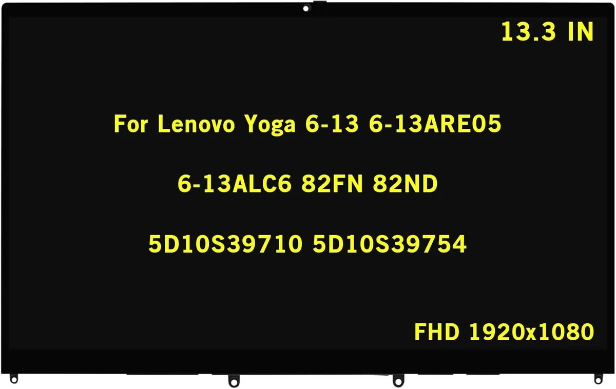 13.3 inch IPS touch screen assembly with bezel
