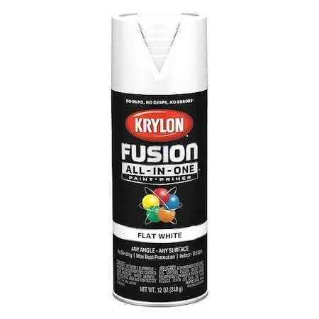 Krylon Krylon Fusion All-In-One Flat Spray Paint & Primer White 16 oz — product photo