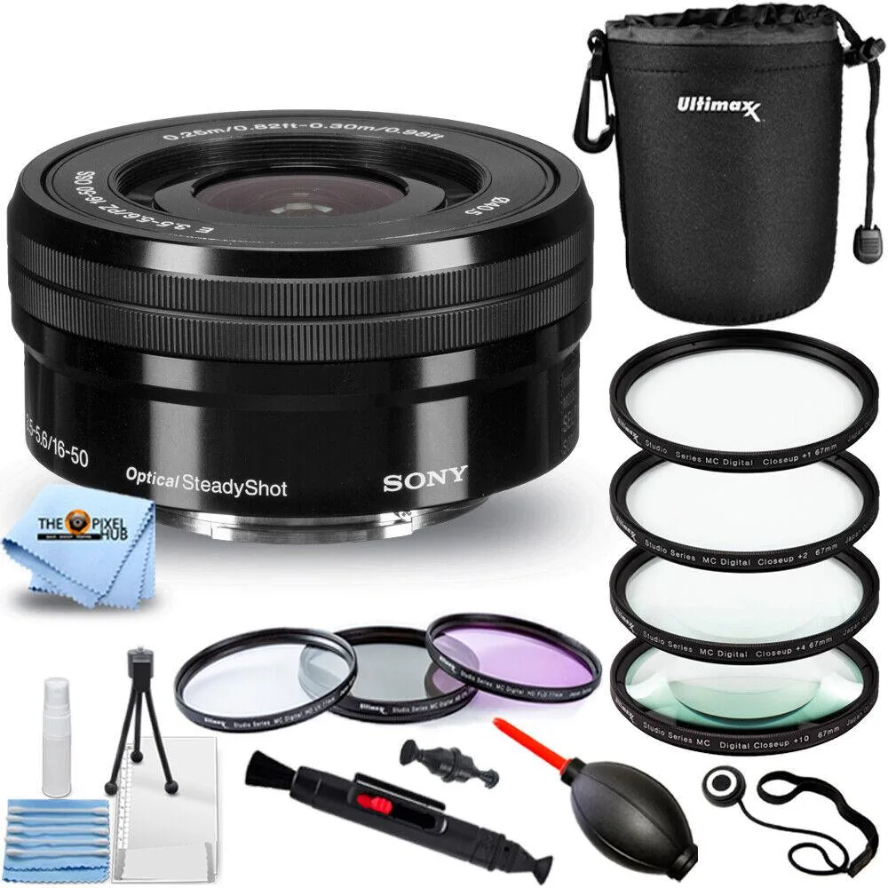 Sony Sony E PZ 16-50mm f/3.5-5.6 OSS Lens + Filter Kit — product photo