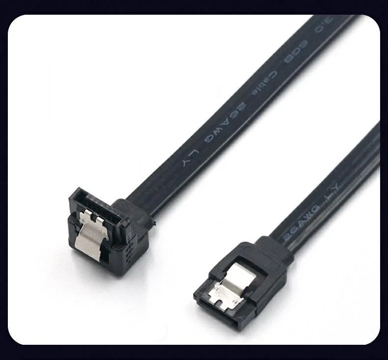Takrabssin Takrabssin SATA cable 90-degree right-angle 0.5m black — product photo