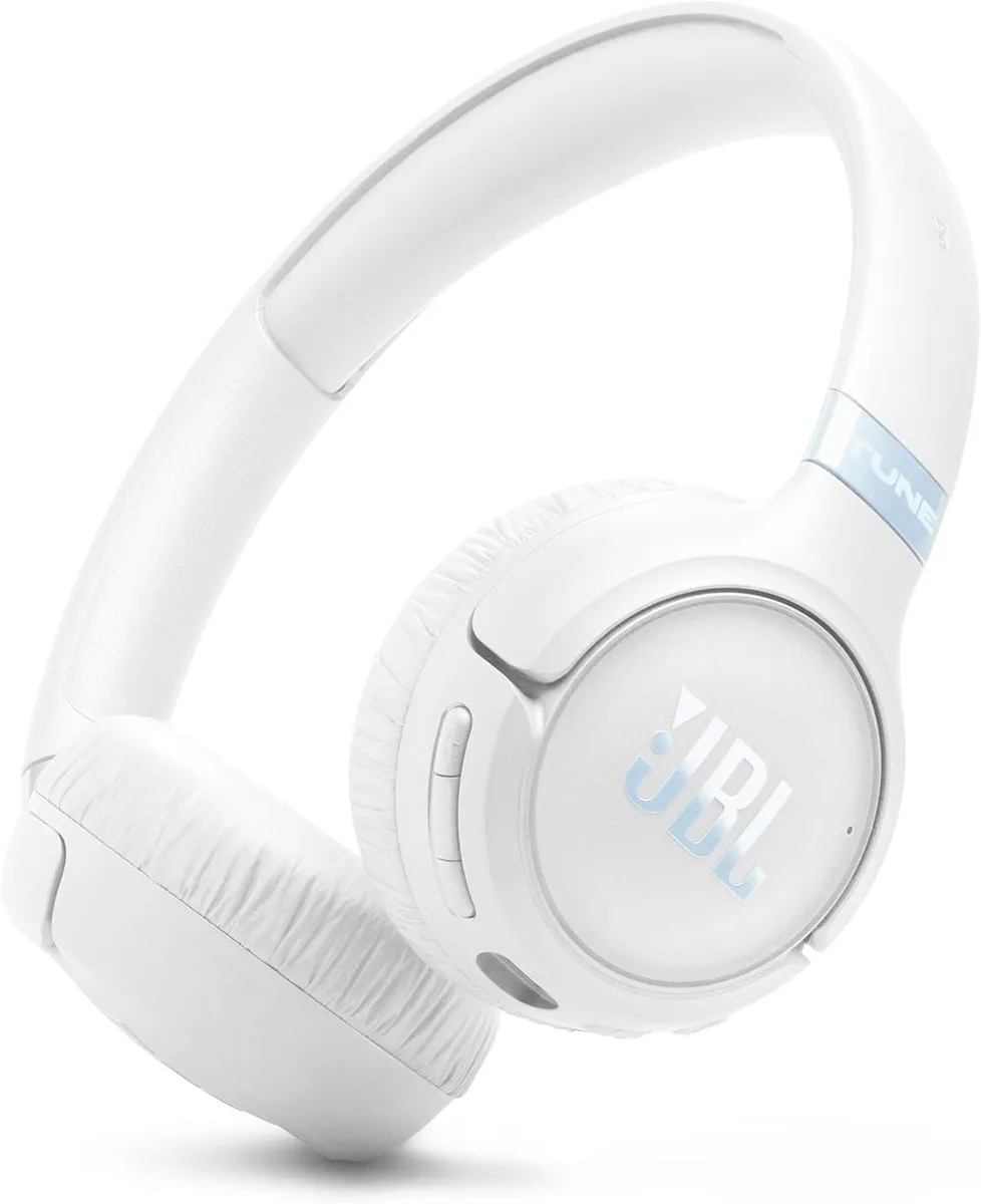 JBL JBL TUNE680NC-WHITE on-ear noise cancelling headphones white — product photo