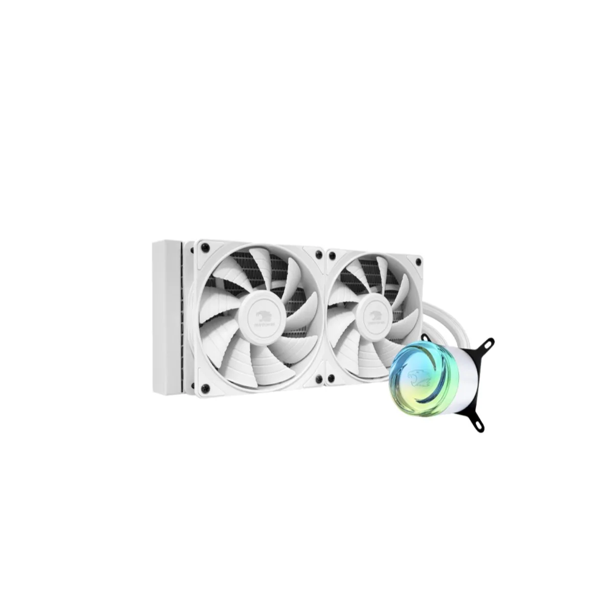 iBUYPOWER iBUYPOWER AW4 240mm Liquid Cooler White 2024 — product photo