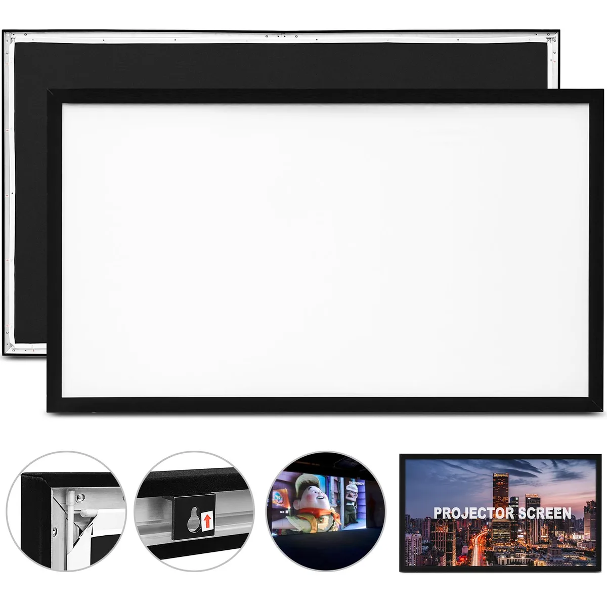 BFKK BFKK 130" Projector Screen 16:9 HD 4K — product photo