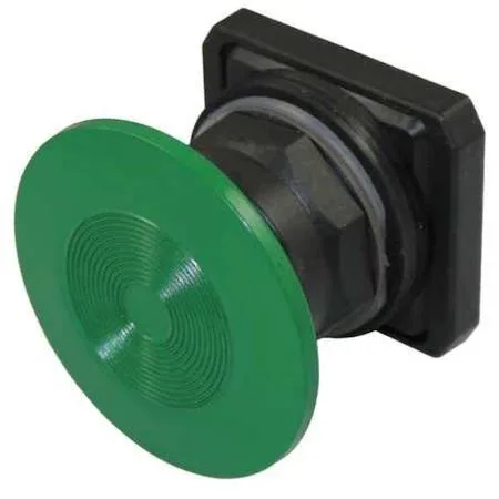 Dayton Dayton 30G362 30 mm Mushroom Push Button, Green — product photo