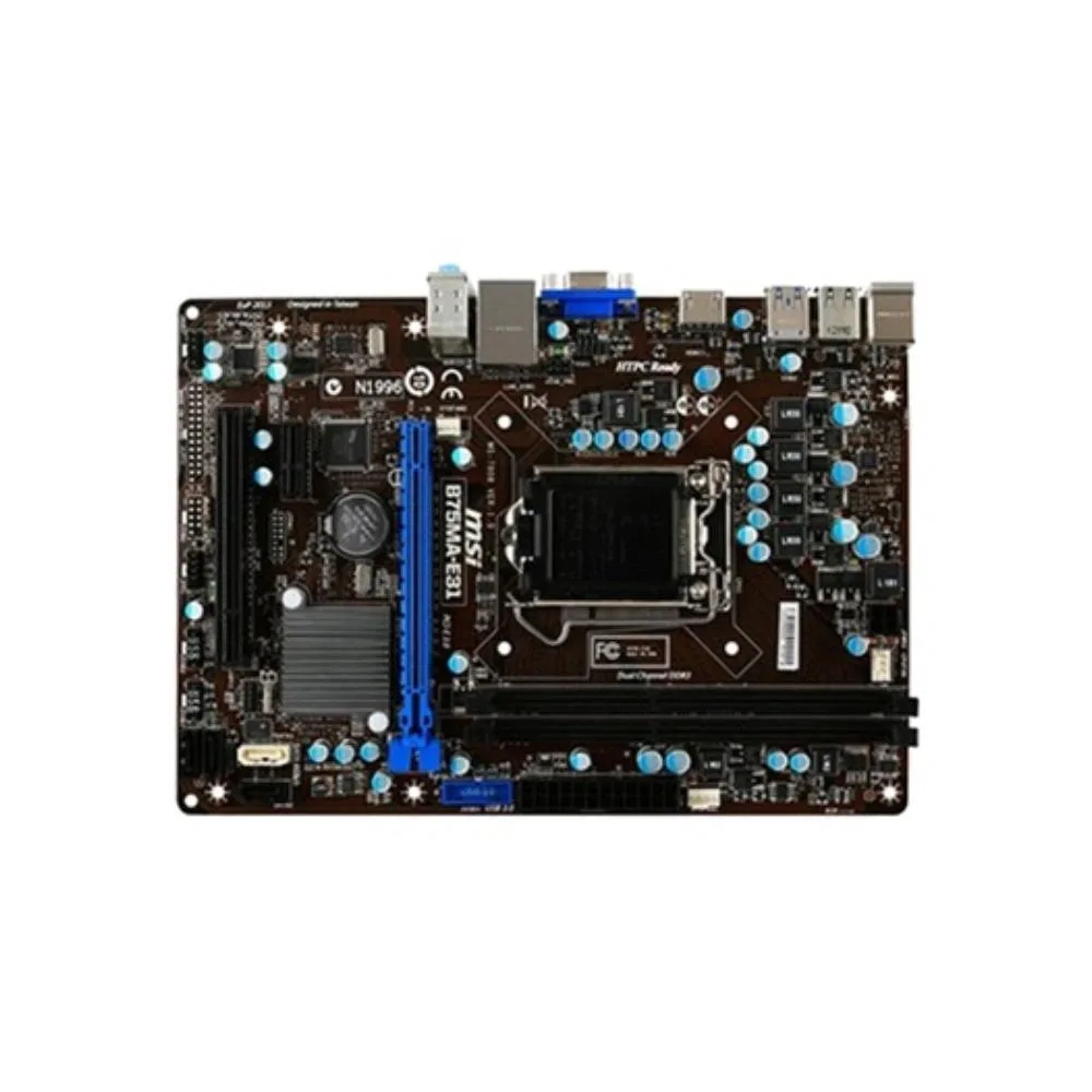 MSI MSI B75MA-E31 Intel B75 motherboard LGA 1155 DDR3 16GB — product photo