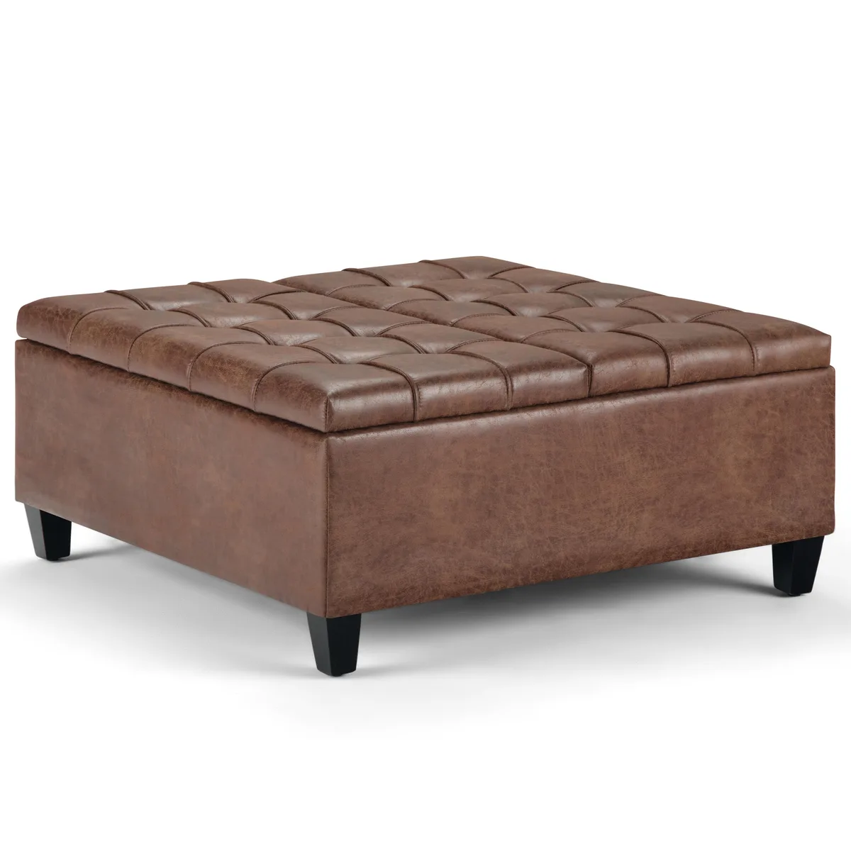 tuphen tuphen Harrison Coffee Table Storage Ottoman Distressed Umber Brown 36 x 16.5 — product photo