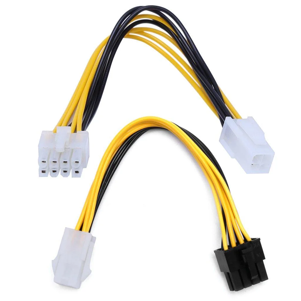 Vszerda Vszerda 20cm ATX 4 Pin Female to 8 Pin Male EPS Power Cable Adapter — product photo