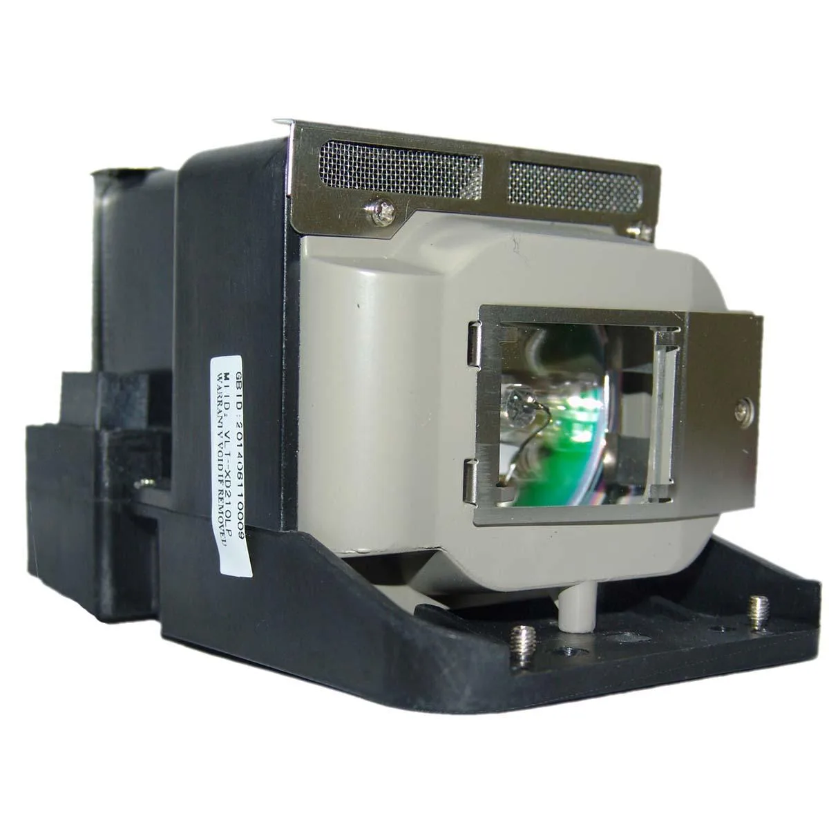 Jaspertronics VLT-XD210LP projector lamp module in black housing