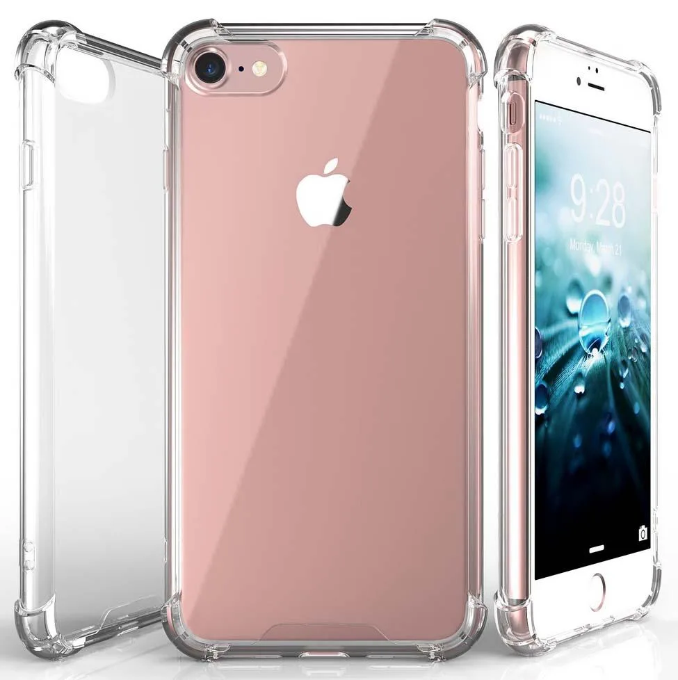 Nakedcellphone Nakedcellphone AquaFlex Clear Hybrid Case iPhone SE 2020/2022 — product photo