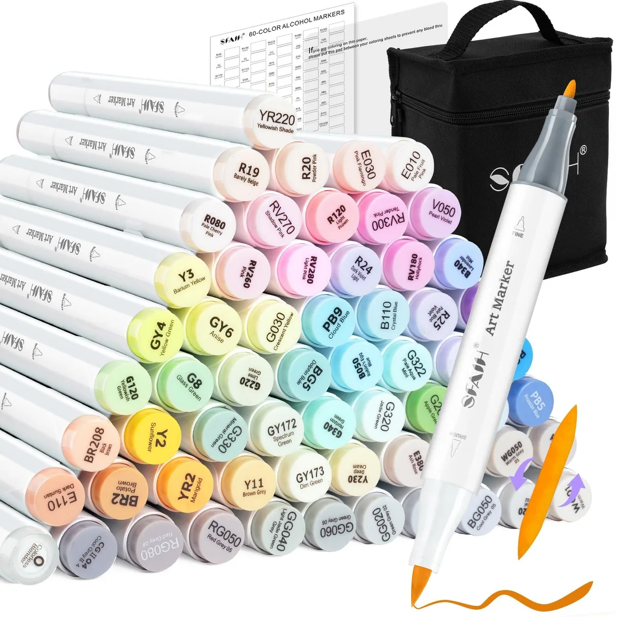  Avery SFAIH 61 Pastel Colors Art Markers Dual Tip Set — product photo