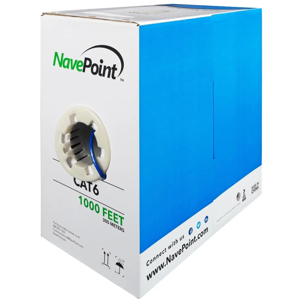 NavePoint NavePoint CAT6 CCA UTP Ethernet Cable 1000ft Blue — product photo