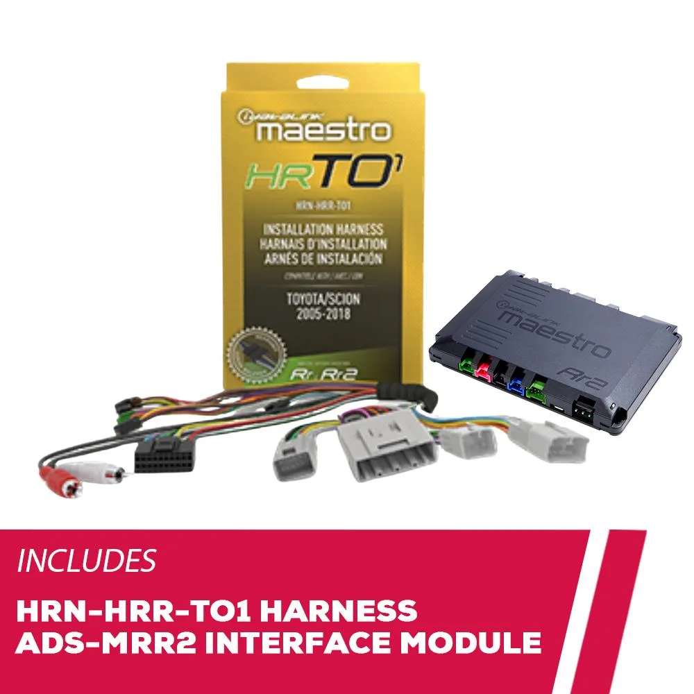 iDatalink iDatalink HRN-HRR-TO1 Radio Replacement Harness with ADS-MRR2 Module for Toyota 2005-2018 — product photo