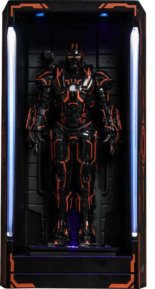 Hot Toys Hot Toys MMSC013 Iron Man 2 Neon Tech War Machine Hall of Armor Miniature Collectible action figure — product photo