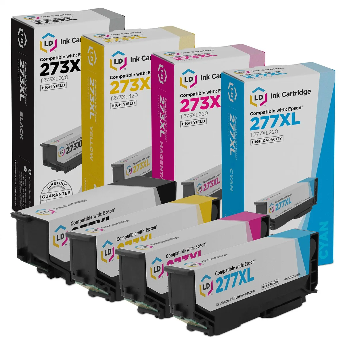 LD Products LD Products Epson 277XL High Yield Ink Cartridge 4-Pack — product photo