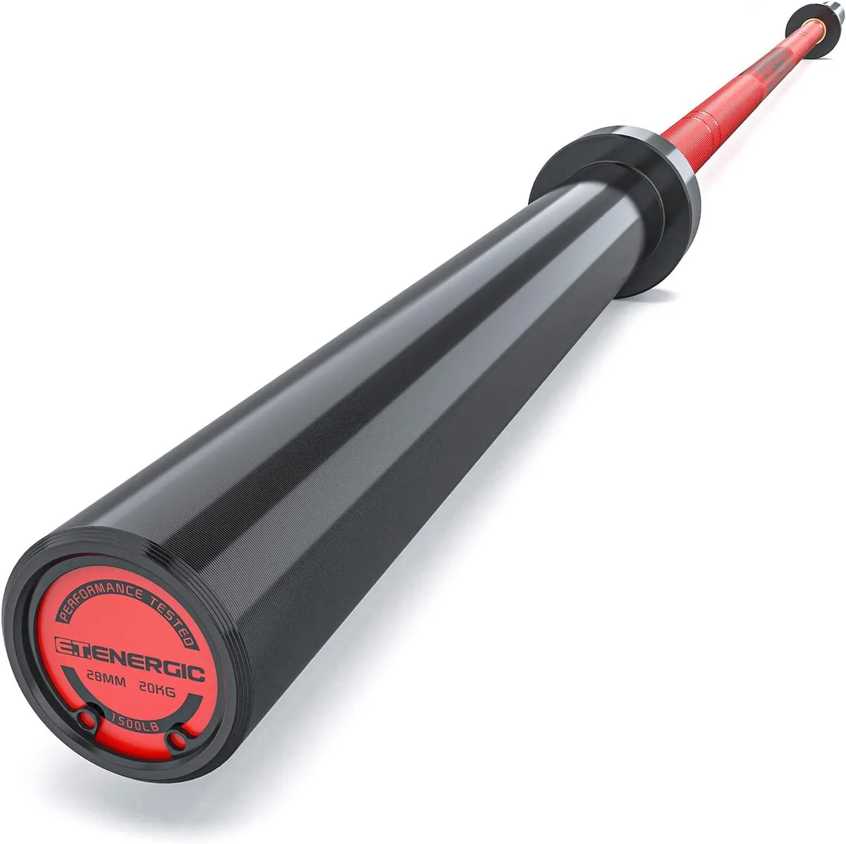 TAURKENAM TAURKENAM 7ft Olympic Barbell 45LB 1500lb Capacity Needle Bearing weight training — product photo