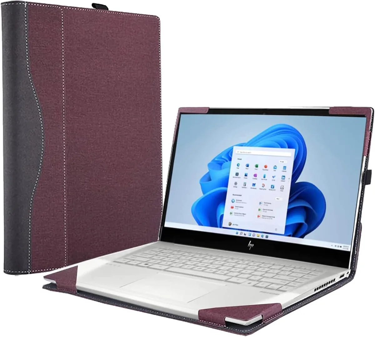 BONAEVER BONAEVER 15.6 laptop case Wine Red — product photo