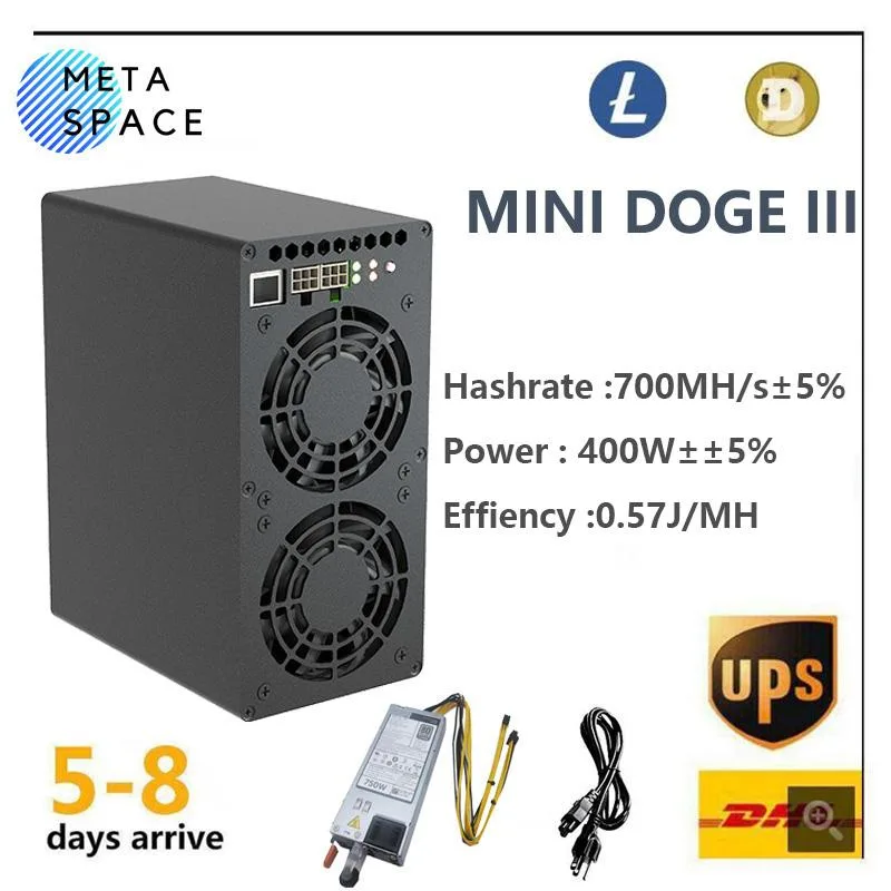 AFRNDK AFRNDK Gold Shell MINI DOGE III 700MH/S 400W mining hardware — product photo