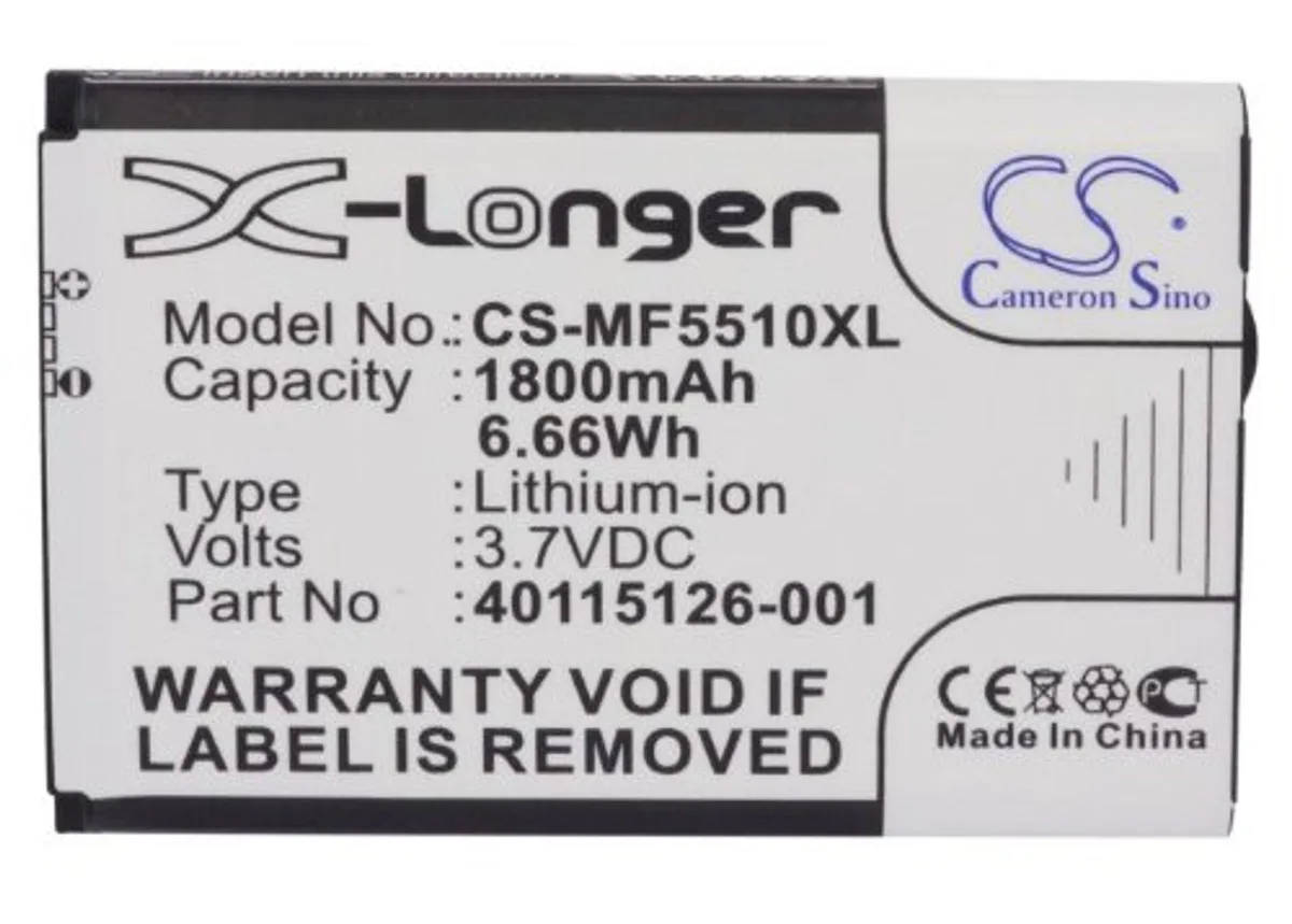  Cameron Sino 1800mAh Battery for Novatel MiFi 5510/5580 — product photo