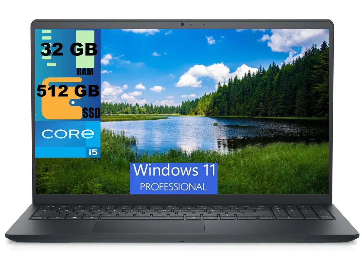 DELL DELL Inspiron 15 laptop 15.6" FHD i5-1155G7 32GB 512GB SSD — product photo