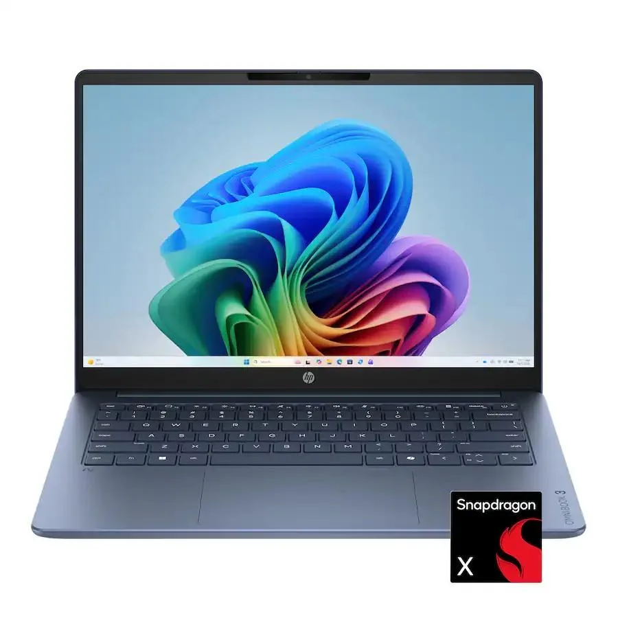 HP HP OmniBook 3 laptop Snapdragon X X1-26-100 16GB 512GB 14 Starlight Blue — product photo