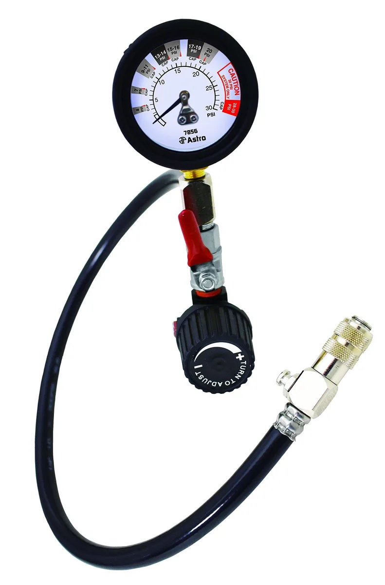  Astro Pneumatic Tool 7856 Universal Air Powered Cooling System Pressure Tester gauge — product photo