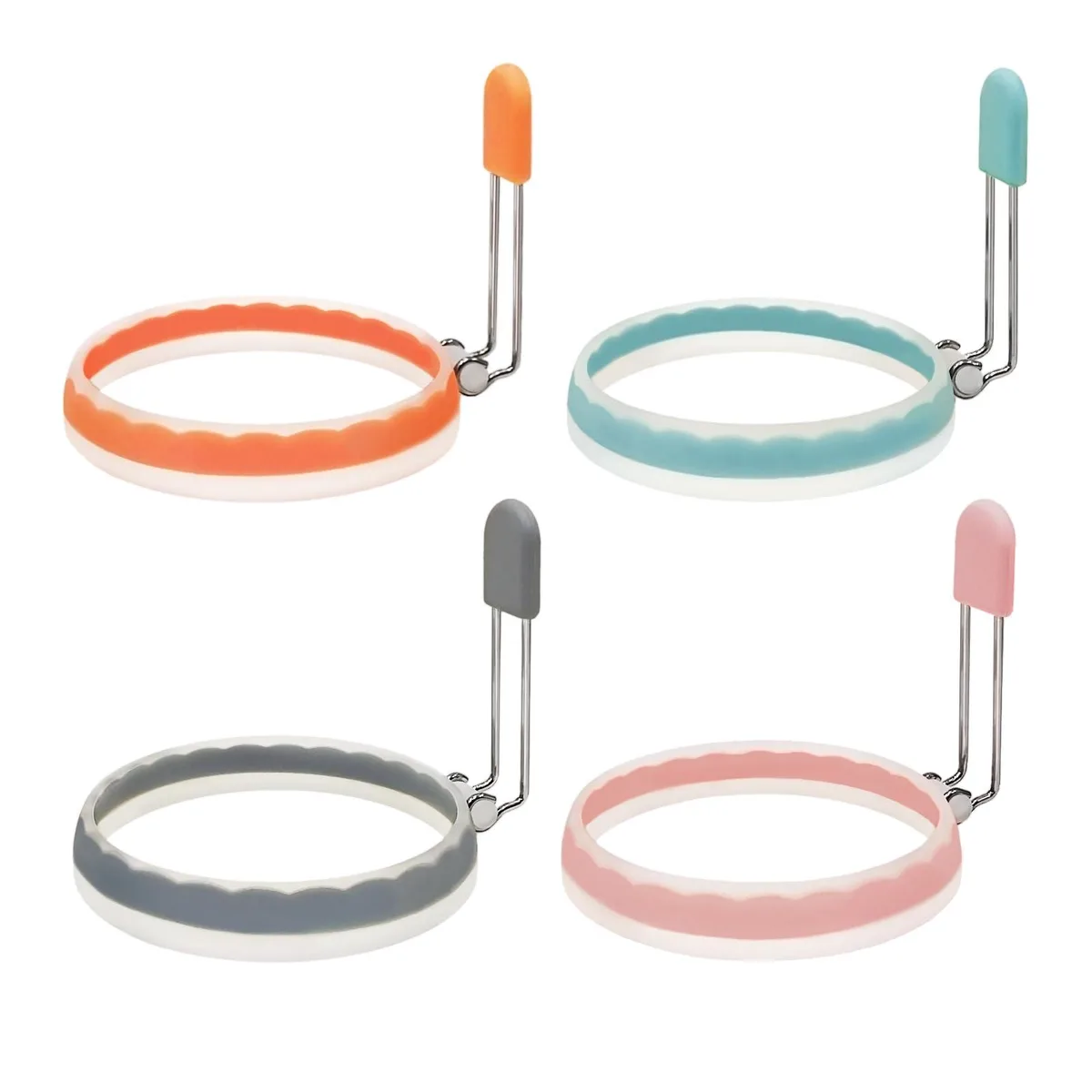  Silicone Egg Rings 4 Pack Multicolor 230°C — product photo