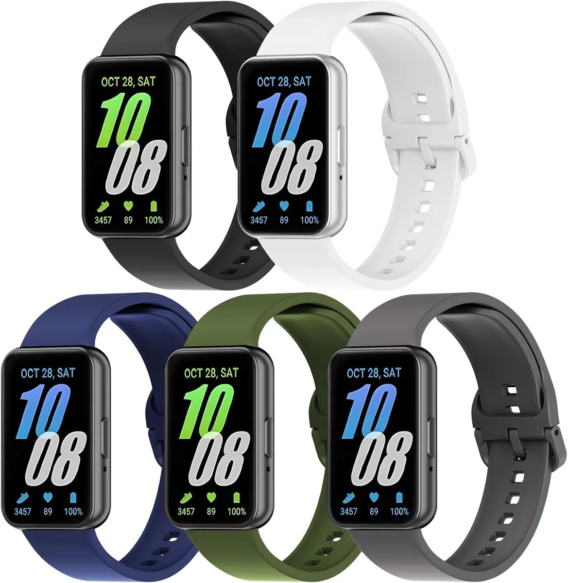 ETEIZU ETEIZU 5 Pack Silicone Band Galaxy Fit 3 SM-R390 — product photo