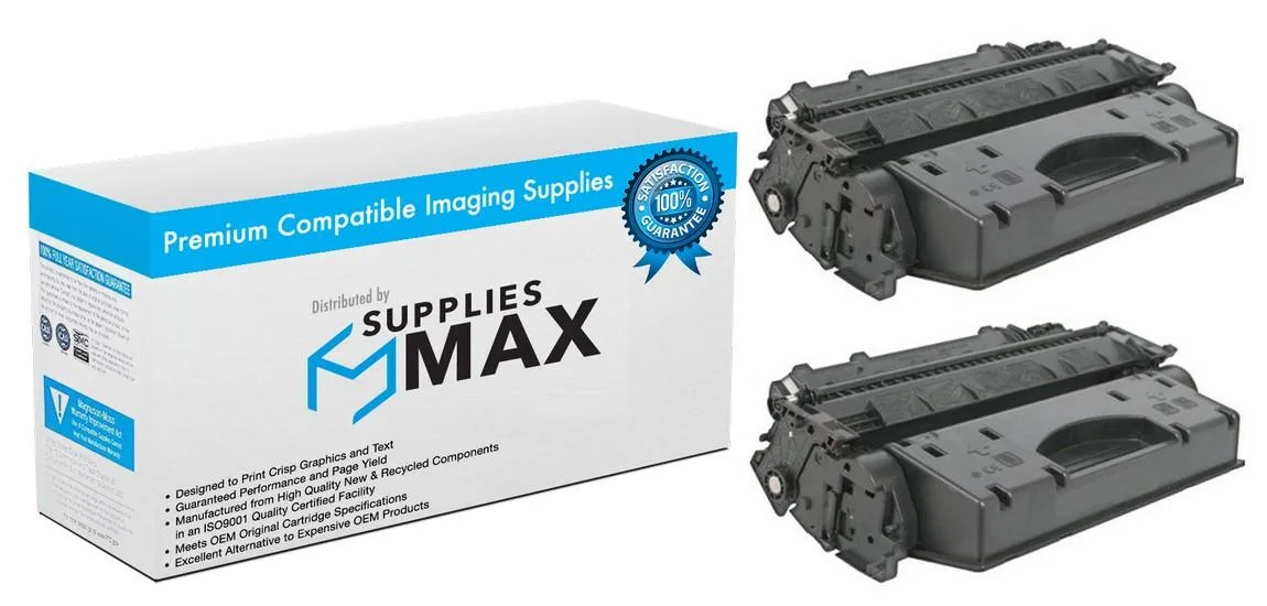 SuppliesMax SuppliesMax 2617B001AA_2PK Black Toner Cartridge 2 Pack 5000 Pages — product photo