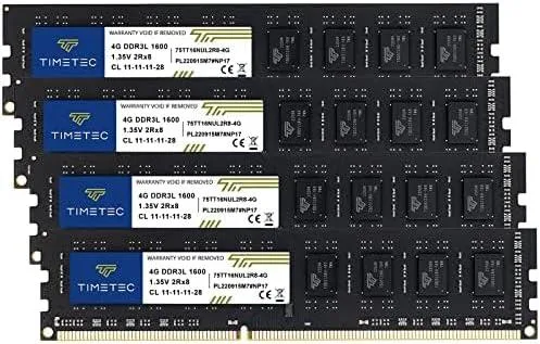 Timetec Timetec 16GB (4x4GB) DDR3L 1600MHz CL11 240-pin UDIMM desktop RAM — product photo