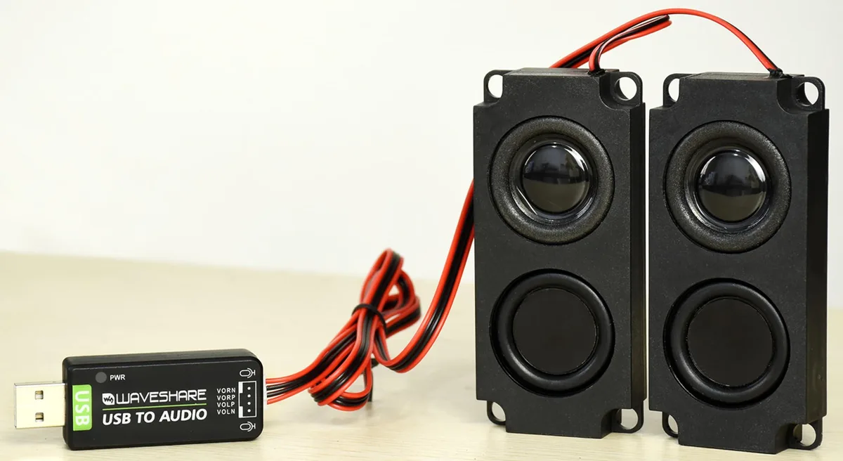 Waveshare USB Sound Card with 8 5W Speaker — product photo