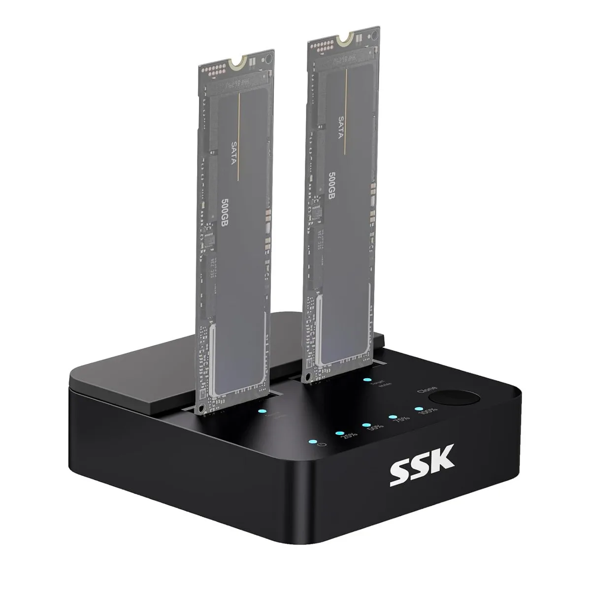 LORDWORLD LORDWORLD M.2 NVMe SATA 10Gbps USB 3.2 Gen 2 Dual Bay Dock Cloner — product photo