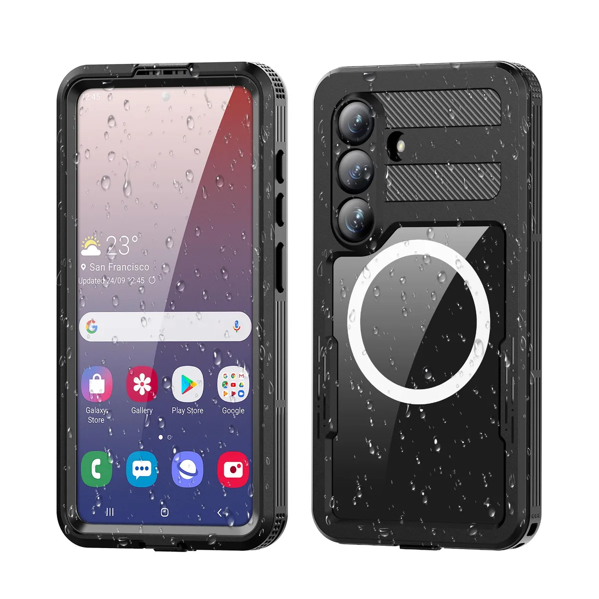 BONAEVER BONAEVER Waterproof Case Samsung Galaxy S26 2026 IP68 Clear Black — product photo