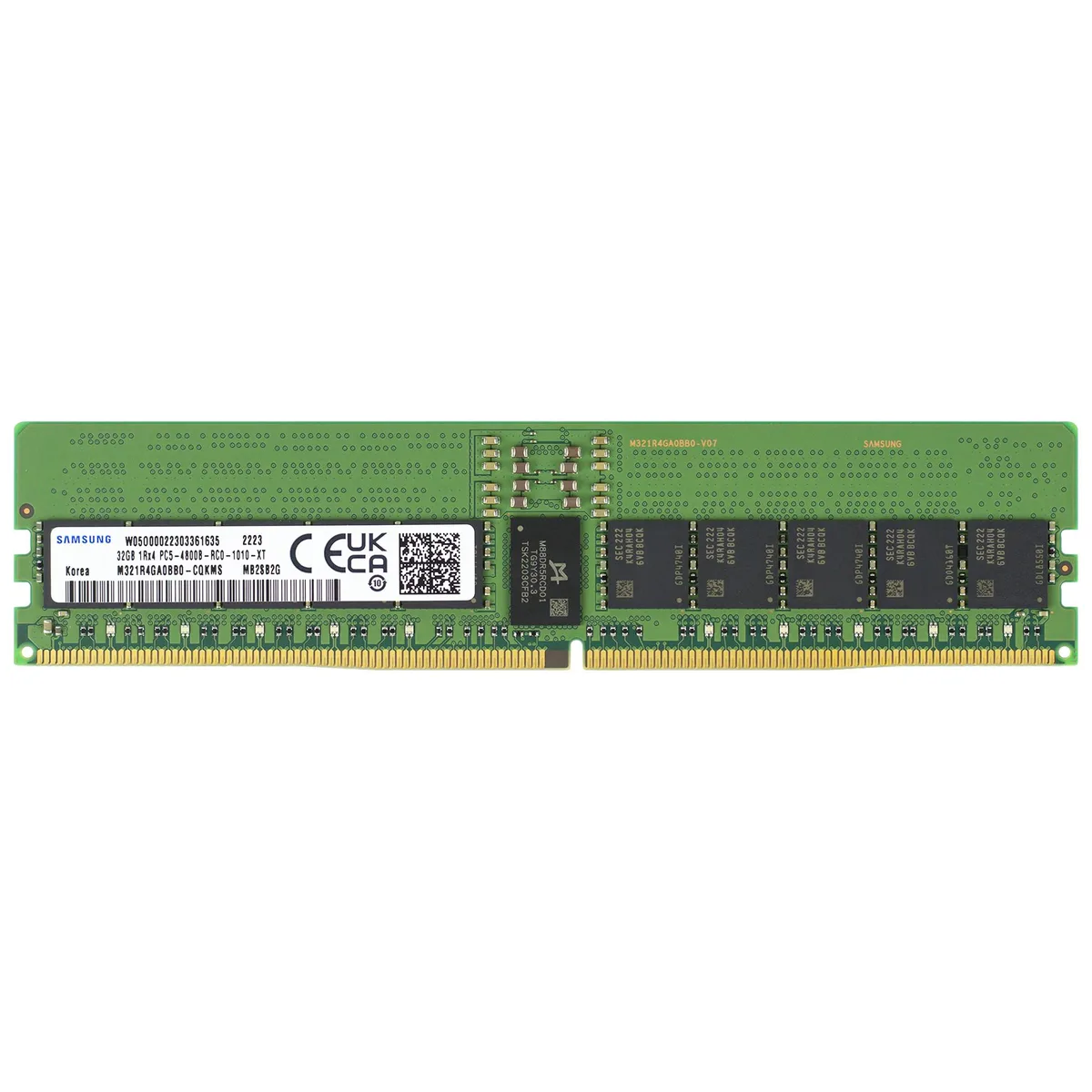 SAMSUNG SAMSUNG M321R4GA0BB0-CQK 32GB DDR5-4800 ECC RDIMM 1Rx4 1.1V server RAM — product photo