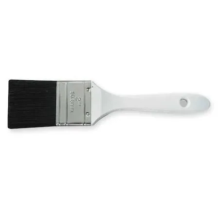 Value Brand Value Brand 1XRJ3 2" Flat Sash Paint Brush, Polyester Bristle, Plastic Handle — product photo