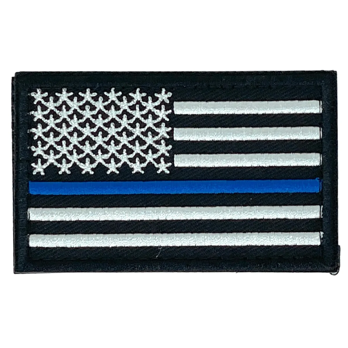 JupiterGear JupiterGear USA Flag Patch Blueline 2"x3" 100% Embroidery — product photo