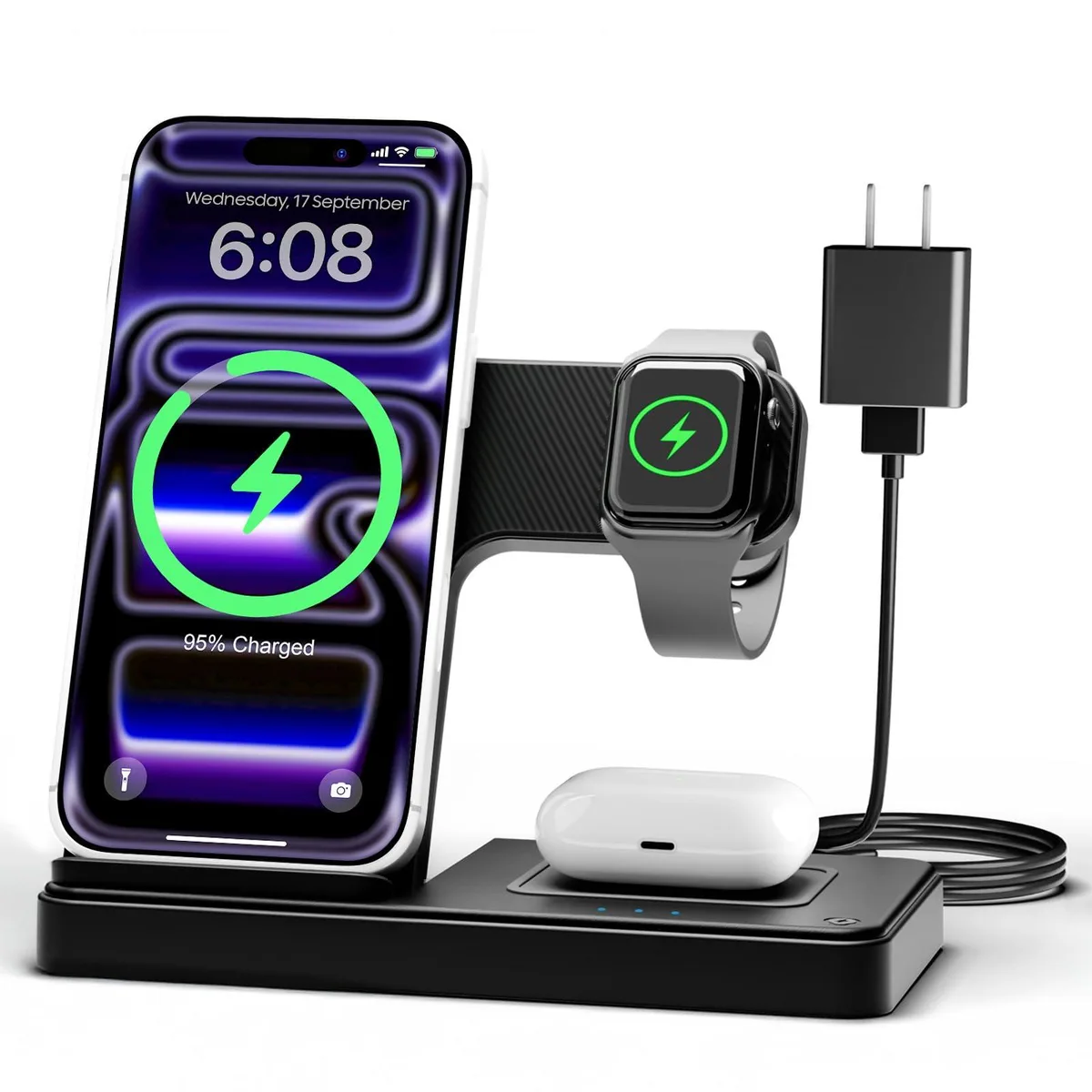 No Sew No Sew 3-in-1 Wireless Charger 7.5W 2.5W — product photo