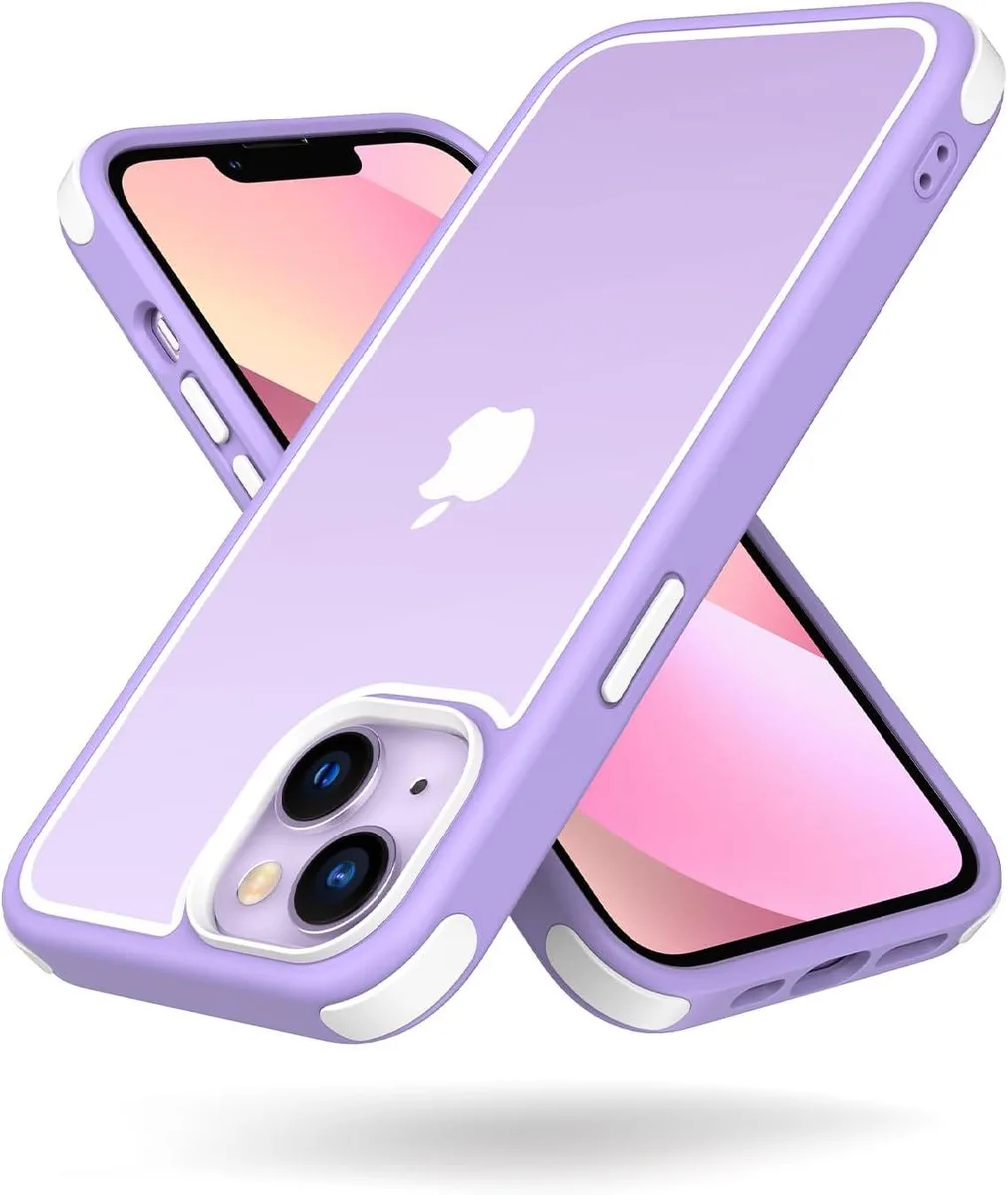 TAURKENAM TAURKENAM Case iPhone 13 14 Purple White — product photo