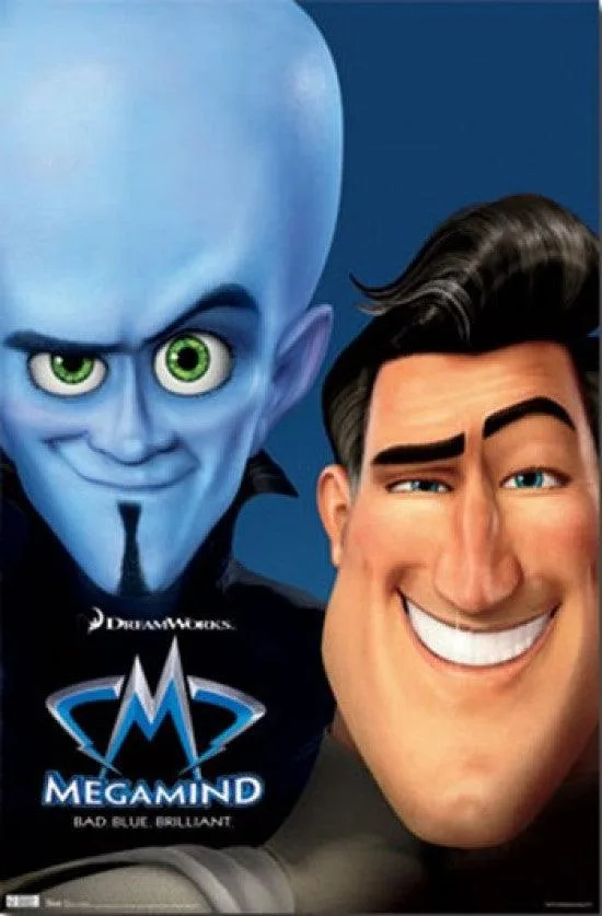 Megamind poster print 24 by 36 inches on heavy paper