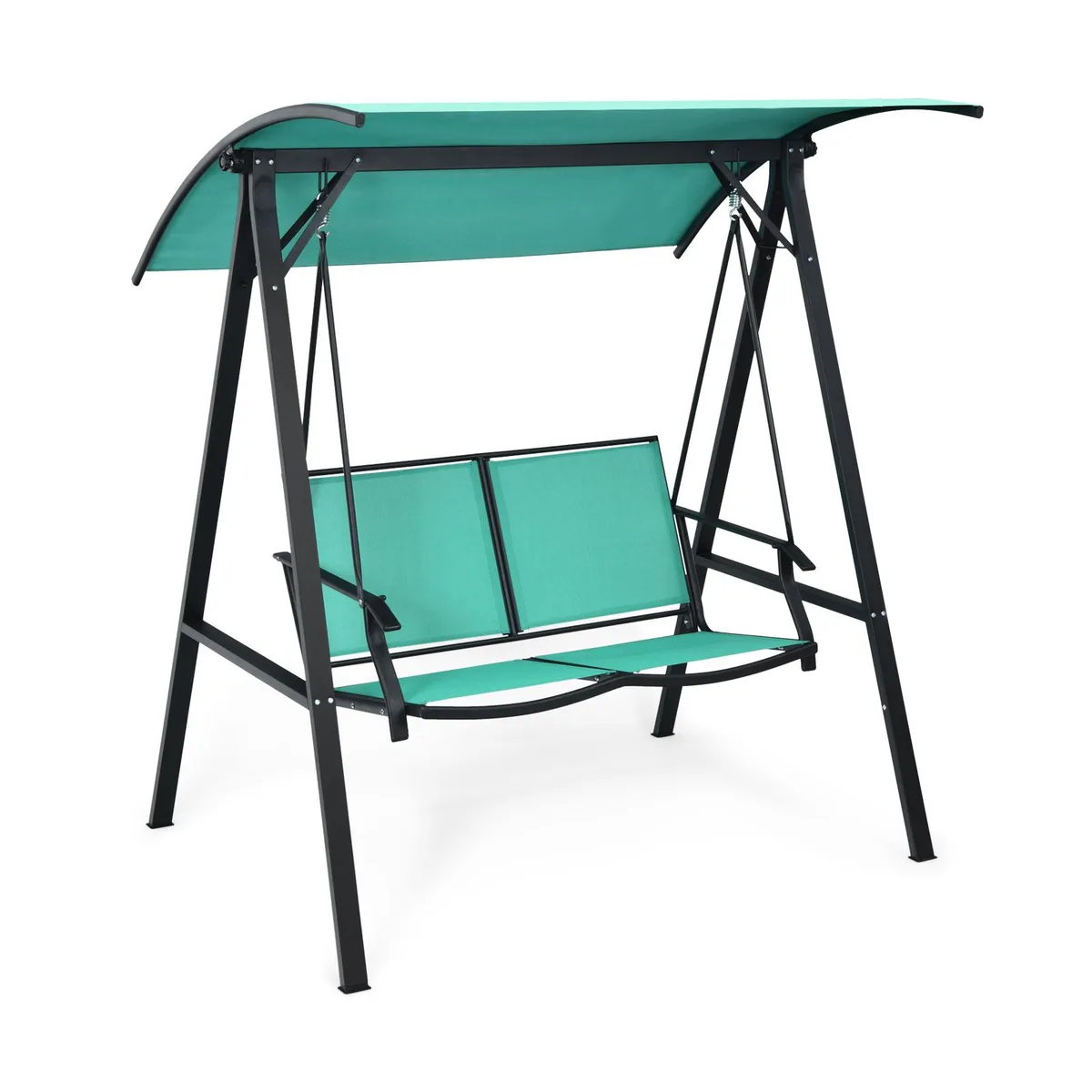 SlickBlue SlickBlue 2 Person Patio Swing Green 60 x 44 x 65 in — product photo