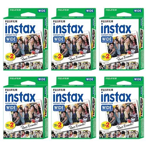 Box of 120 Fujifilm Instax Wide instant film packs