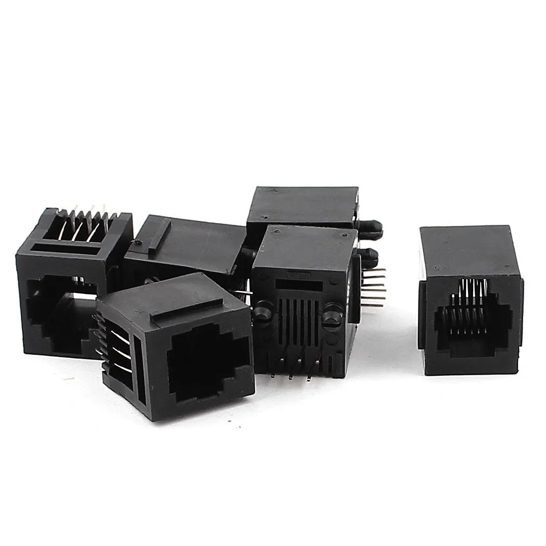 Unique-Bargains Unique-Bargains 6Pcs RJ11 6P6C PCB Telephone Jacks Sockets Connectors — product photo
