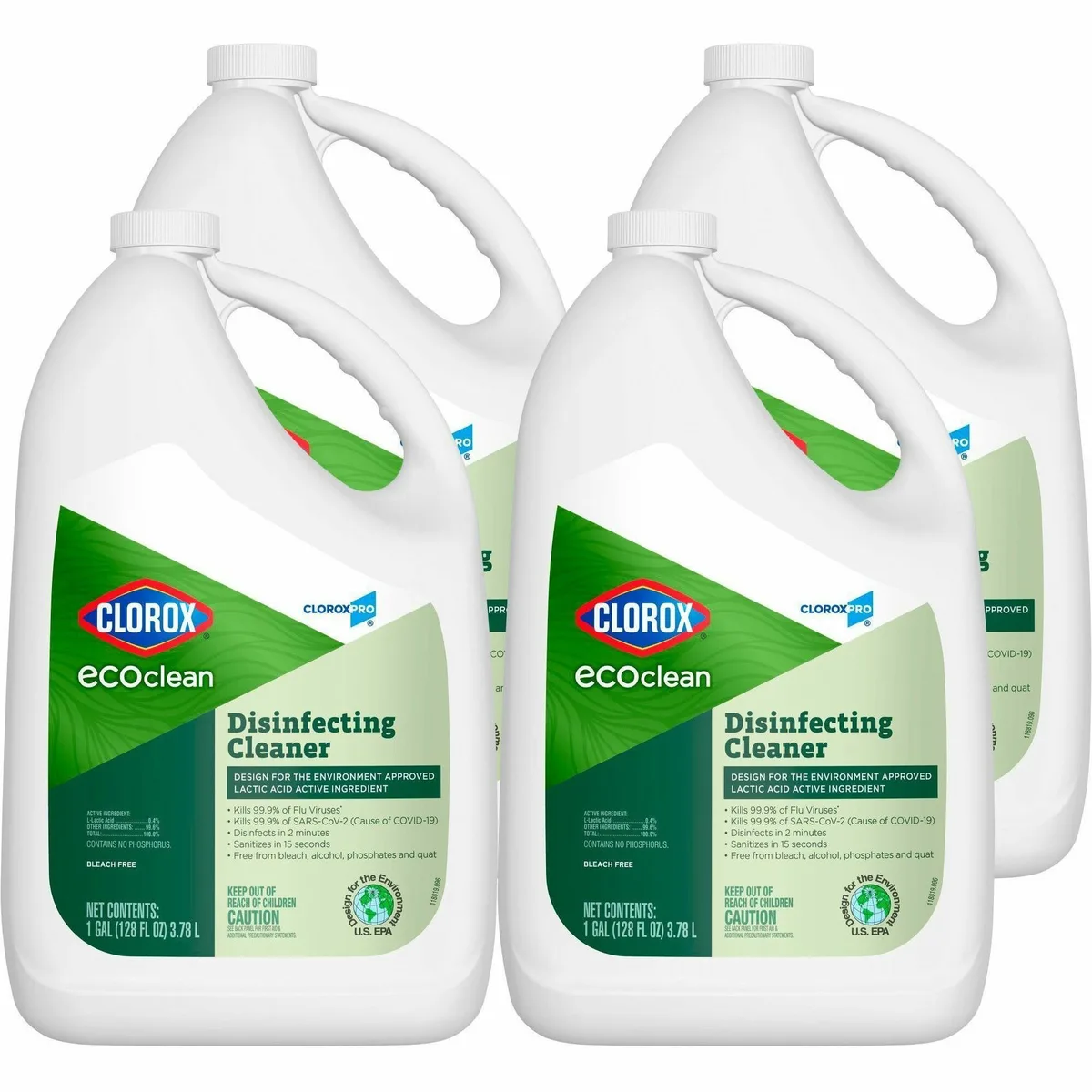 Clorox Clorox 60094CT EcoClean Disinfecting Cleaner 128 fl oz 4/Carton — product photo