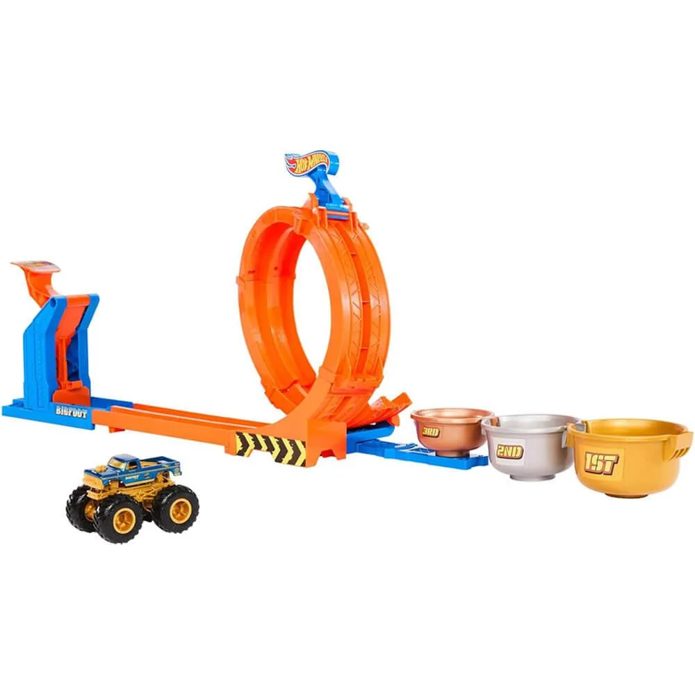 Mattel Mattel Hot Wheels Monster Trucks Loop and Flip Trophy Challenge JBX64 Game — product photo